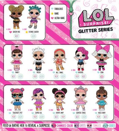 lol surprise serie glitter booklet italia