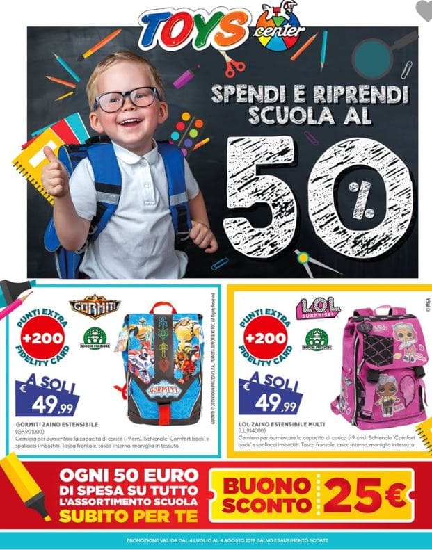 toys center offerte