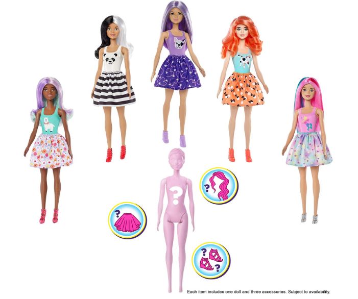 Barbie Color Reveal con cambia colore a sorpresa dove comprare e prezzo in italia