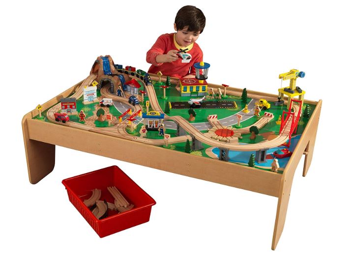 Tavolo da gioco con trenino e pista kidkraft