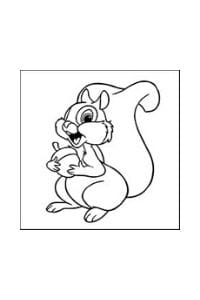 disegni da colorare e stampare scoiattolo disney