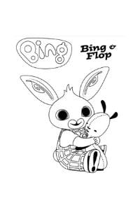 disegni di bing da colorare bing e flop