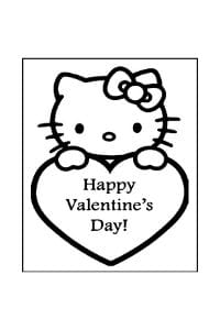 disegni di san valentino da colorare bambini hello kitty