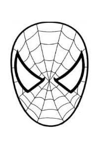 disegni e maschere di carnevale da colorare per bambini spider man