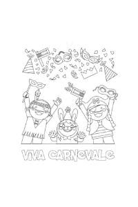 disegni e maschere di carnevale da colorare per bambini viva il carnevale