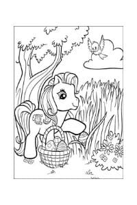 disegni da colorare di pasqua my little pony