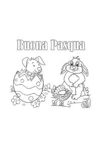 disegni di pasqua da colorare buona pasqua