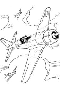aereo da combattimento disegni da colorare