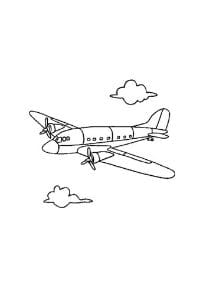 aeroplani disegni da stampare e colorare