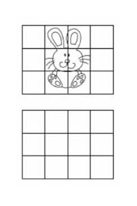 disegni da copiare coniglietto