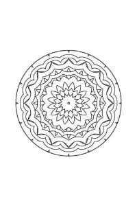 mandala da colorare per bambini facile