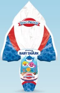 uova di pasqua 2020 baby shark 150 gr dolci preziosi