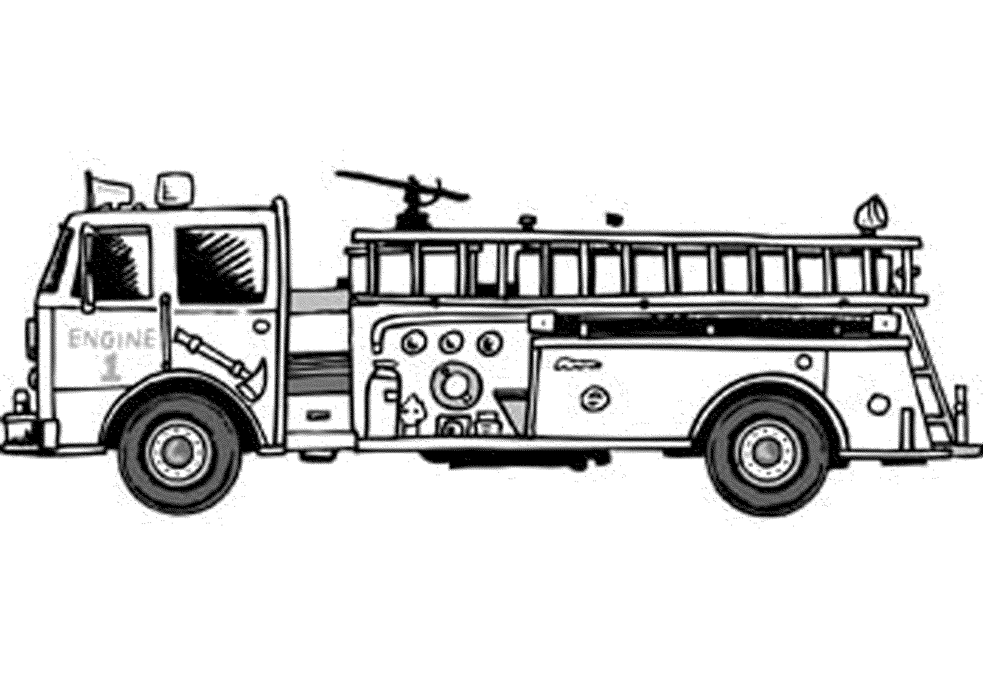 Camion Dei Pompieri Per Bambini Disegni Da Colorare E Stampare Gbr