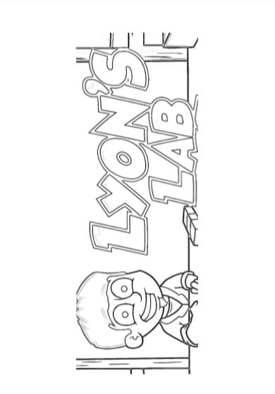 Logo Lyon's Lab YouTuber da colorare stampare pdf