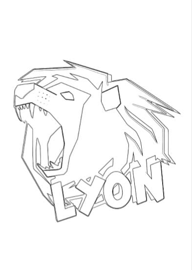 Logo Lyon YouTuber da colorare stampare pdf