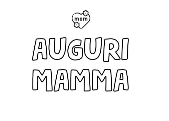 Auguri Mamma con Cuore