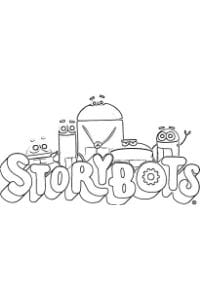 chiedi agli storybots disegni da colorare