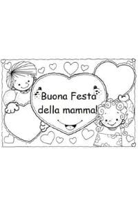 disegni da colorare e stampare per la festa della mamma