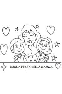 disegni da colorare fdisegni da colorare festa della mamma e figliesta della mamma e figli