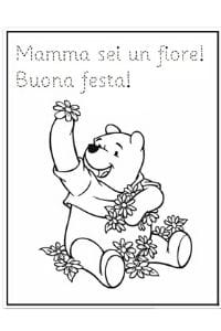 disegni da colorare festa della mamma winnie the pooh