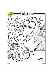 disegni da colorare per bambini di 5 anni Nemo e Dory