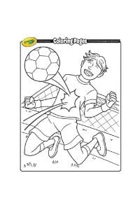 disegni da colorare per bambini di 6 anni Calciatore