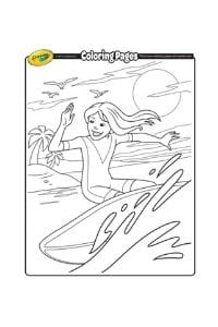 disegni da colorare per bambini di 6 anni Surf