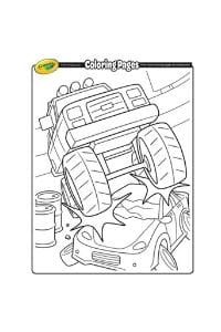 disegni da colorare per bambini di 7 anni monster truck