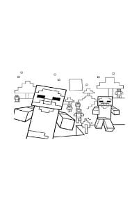 disegni da colorare per bambini di 9 anni minecraft zombie