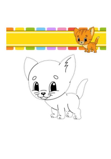 come disegnare un gattino kawaii, semplice