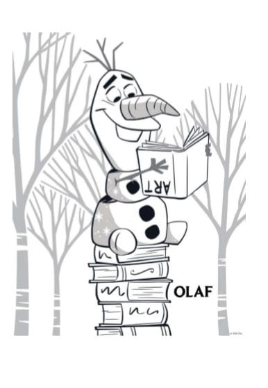 Olaf Frozen 2 disegni da colorare e stampare pdf A4