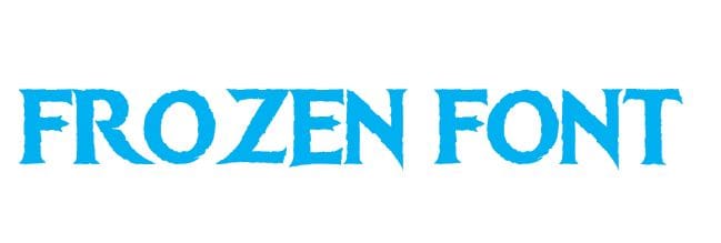 Scarica Gratis la scrittura carattere fon di Frozen