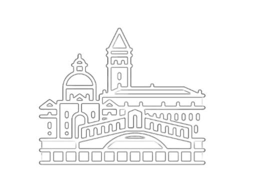 Panorama Venezia da stampare e colorare PDF A4 bianco e nero