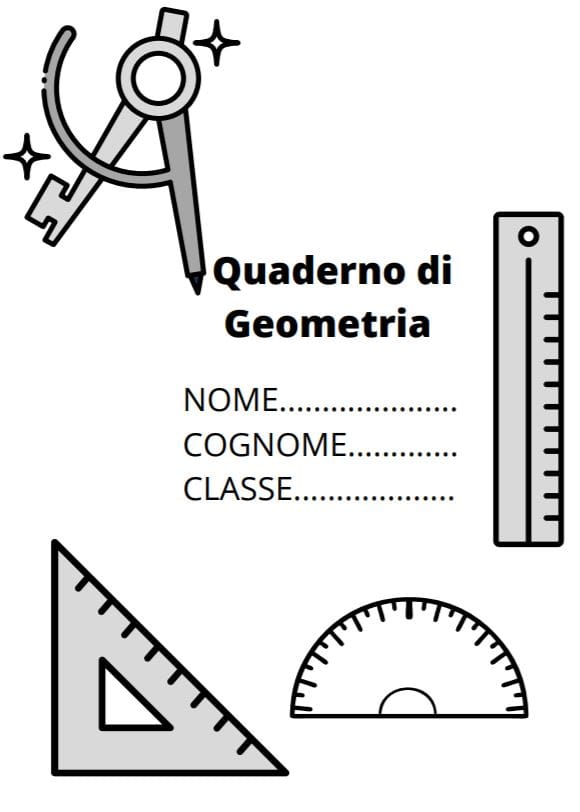 Copertine Per Il Quaderno Di Geometria Da Stampare E Colorare In Gbr