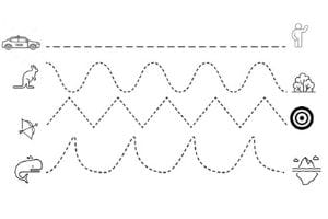 pregrafismo linee dritte e onduate da stampare