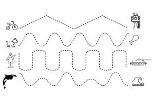 pregrafismo linee oblique e ondulate da stampare