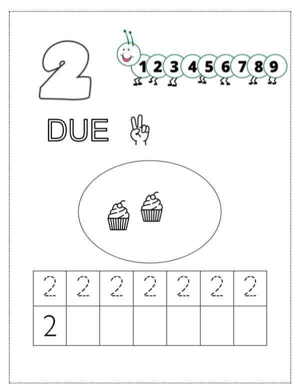 schede pregrafismo numeri da stampare-2