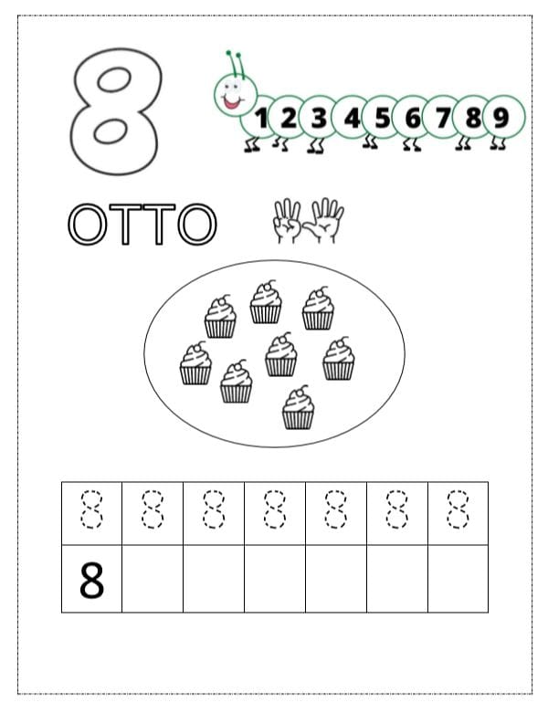 schede pregrafismo numeri da stampare-8