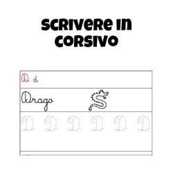 Impara A Scrivere In Corsivo Schede Da Stampare In Pdf Gbr