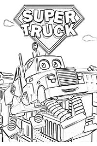 Super Truck disegni da colorare e stampare PDF Carl Trasform camion