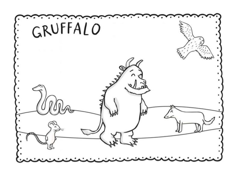 Gruffalò disegno da colorare per bambini