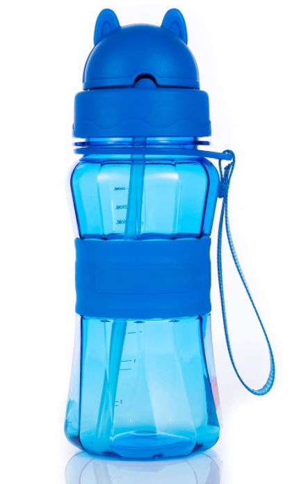 vacanze bambino Bottiglia d'acqua per bambini con luce LED 3D incandescente – 396,9 g Tritan senza BPA – Tazza da viaggio ideale per scuola bambino campeggio picnic 