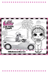 lol surprise omg car pool coupe da colorare