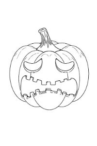 disegni halloween pdf zucca spaventata
