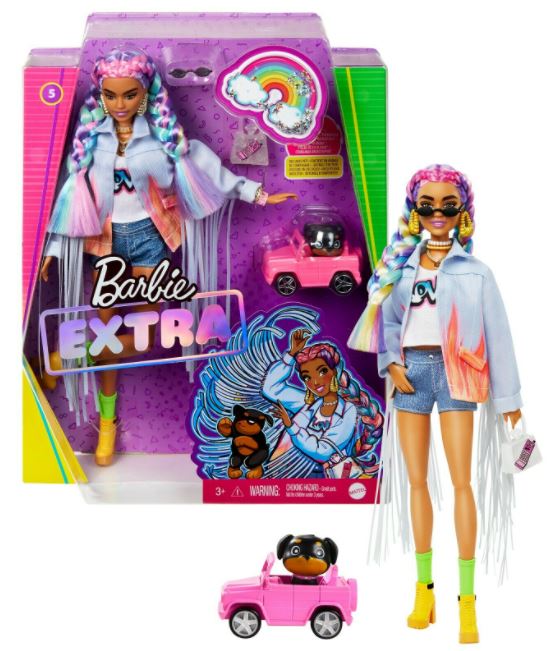 barbie-extra-con-trecce-e-giacca-a-frange-prezzo