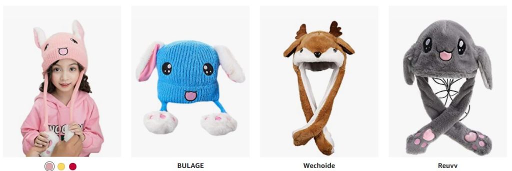idea regalo natalizia a forma di animale con orecchie che si alzano KGMBellissimo berretto per bambini e bambine 