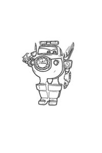 Disegni da colorare Super WIngs Paul