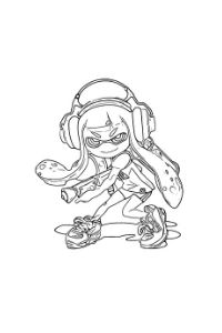 disegni da colorare e stampare splatoon personaggi videogames