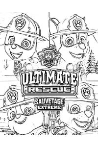 paw patrol ultimate rescue disegni da colorare e stampare