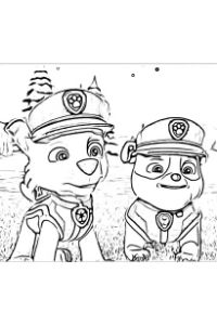 paw patrol ultimate rescue disegni da colorare rocky rubble